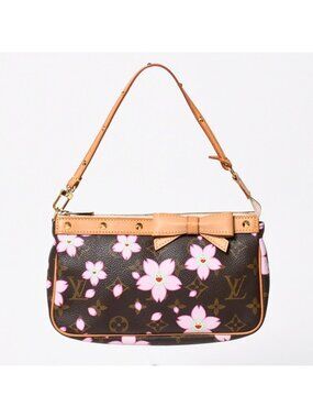 Louis Vuitton Pochette Accessoires Pouch Monogram Cherry Blossom Takashi